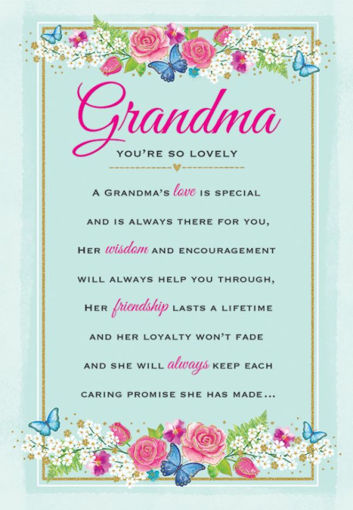 Picture of GRANDMA YOURE SO LOVELY CARD